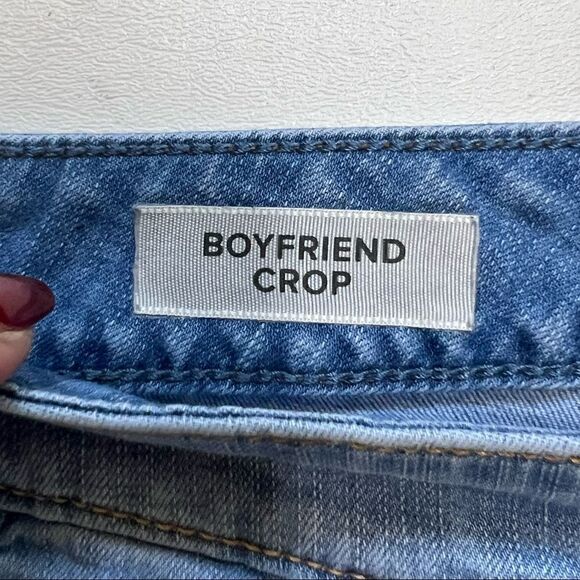 Torrid | Raw Hem Boyfriend Crop Denim Jeans - Picture 6 of 6